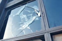 Broken Glass Requiring Emergency Glass Repairs in Perth